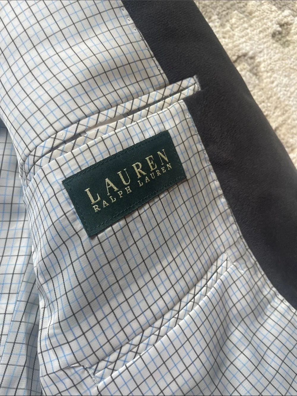 Men's Charcoal Gray Two-Button Blazer